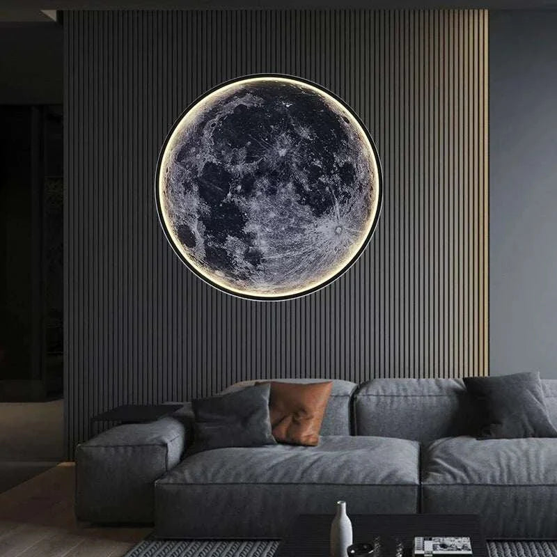 Modern Moon Wall LED Lamp Ceiling