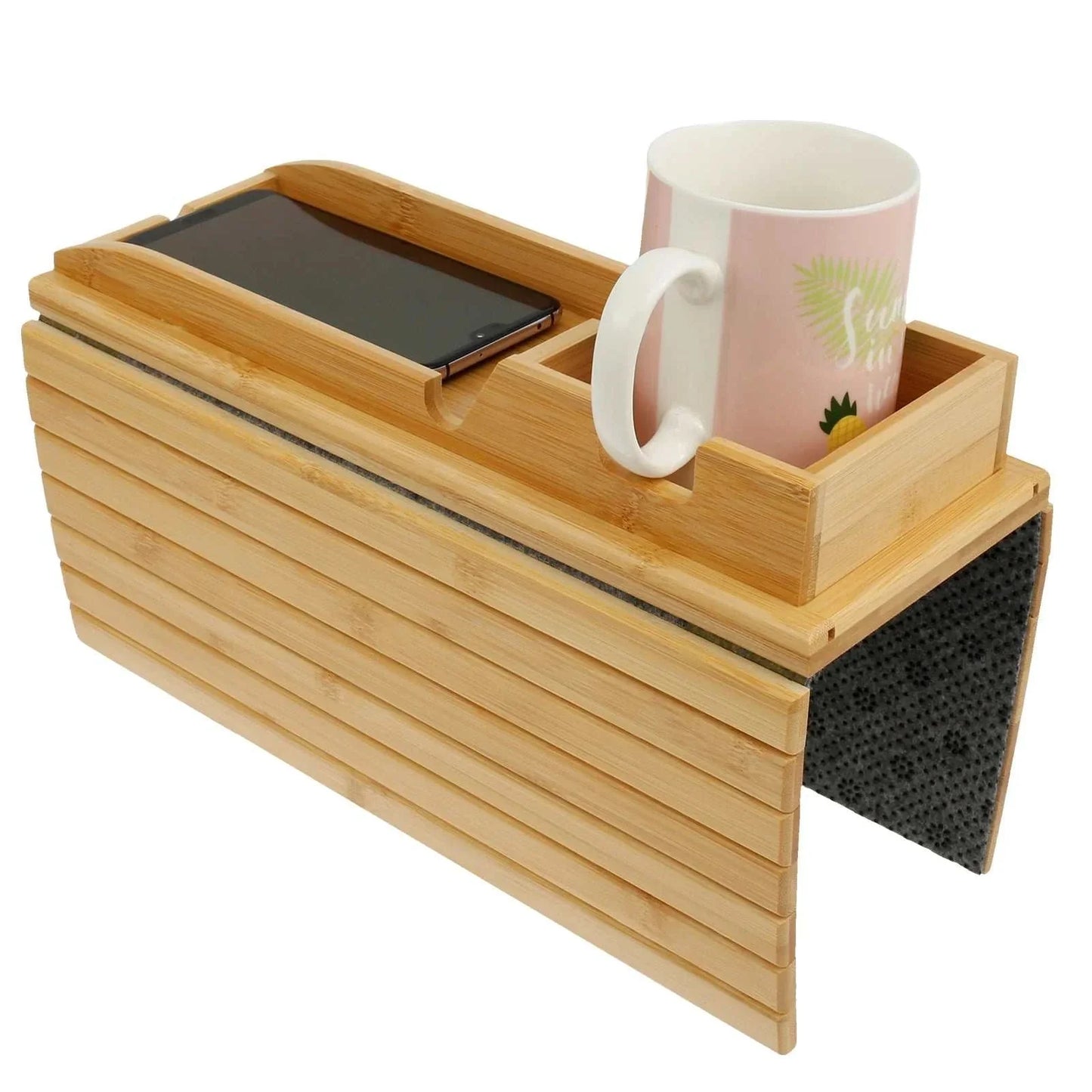 Couch Cup Holder Bamboo Wood Sofa