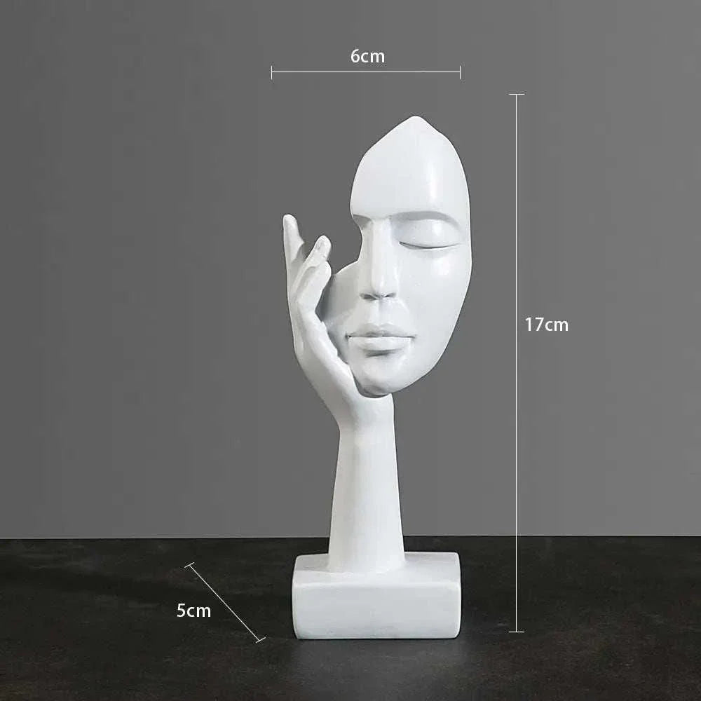 Abstract Elegance Face Sculptures