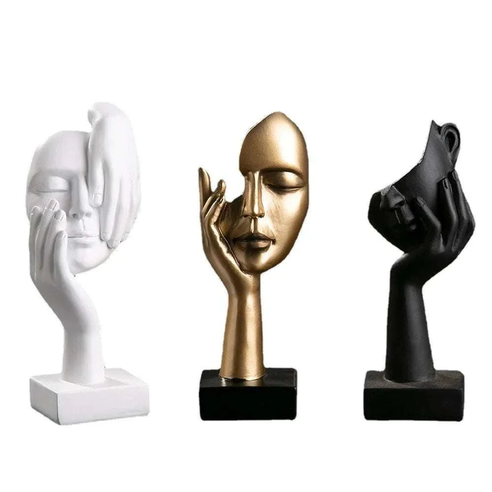 Abstract Elegance Face Sculptures