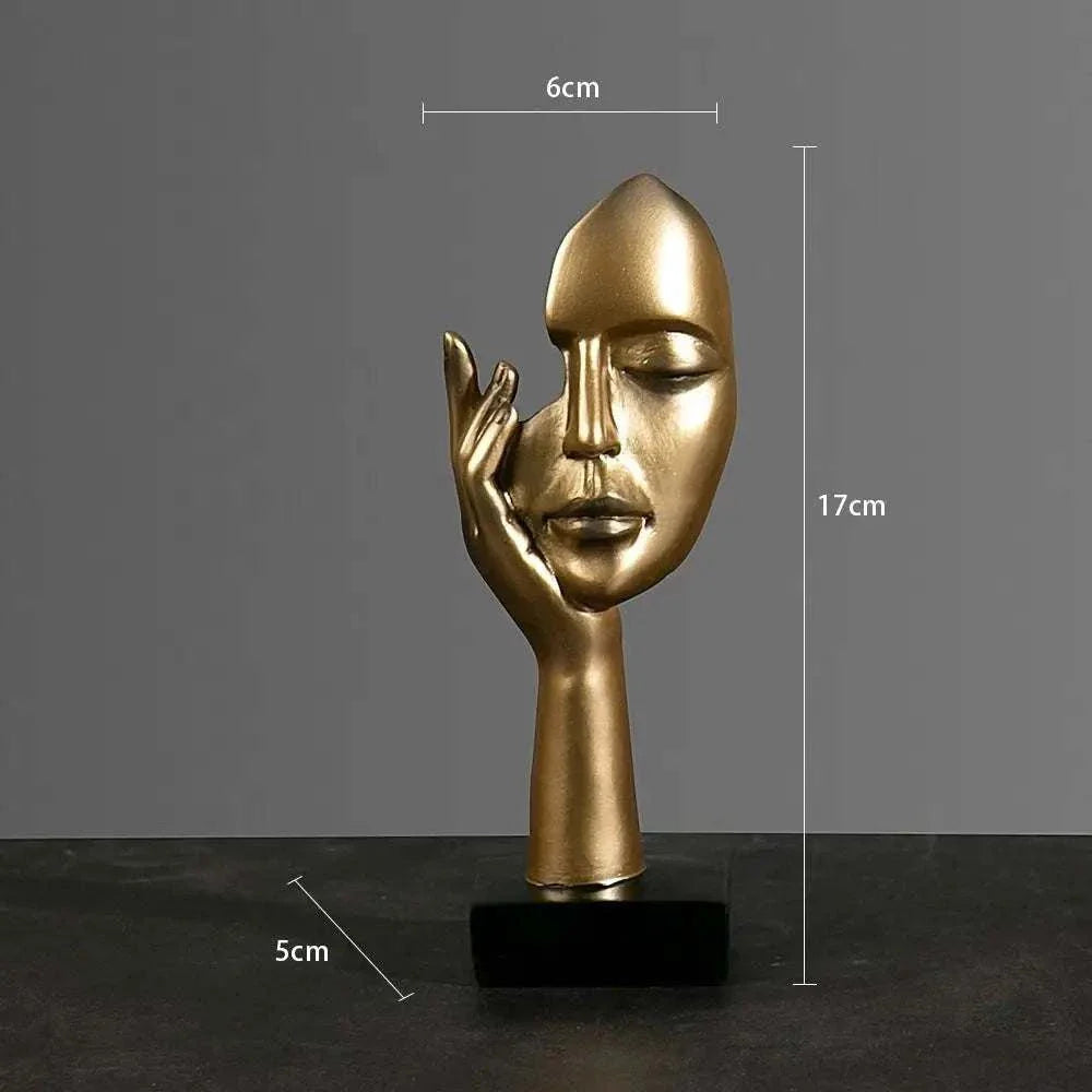 Abstract Elegance Face Sculptures