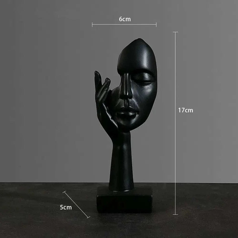 Abstract Elegance Face Sculptures